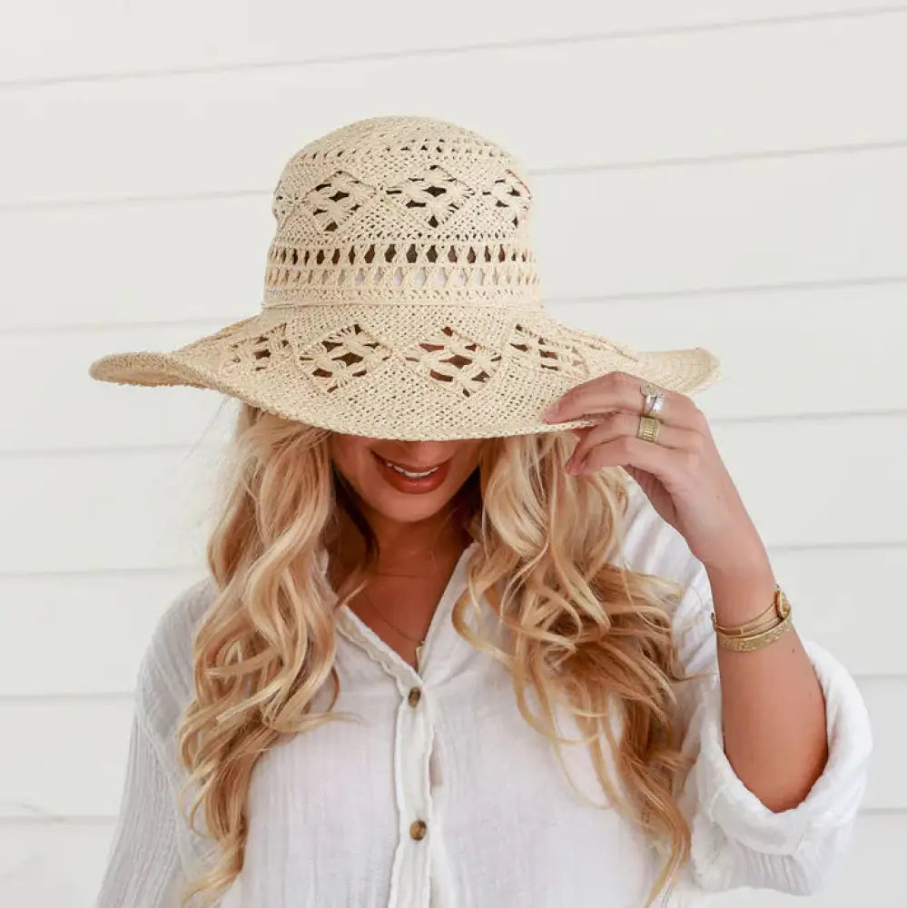 Straw Hat Wide Brim hat