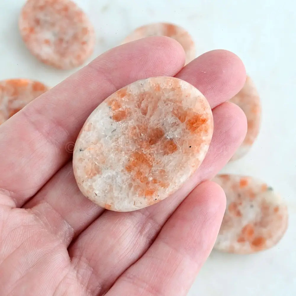 Sunstone Crystal Worry Stones