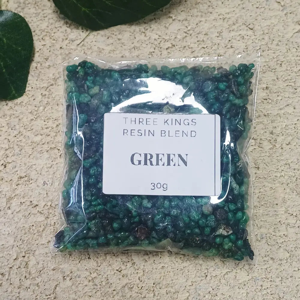 Three Kings Resin Blend GREEN 30g Packet resin