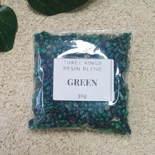 Three Kings Resin Blend GREEN 30g Packet resin