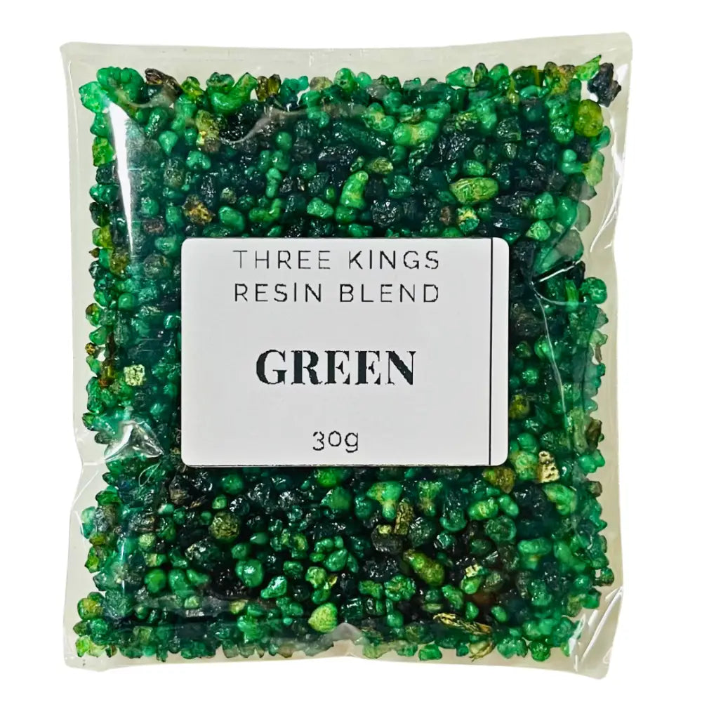 Three Kings Resin Blend GREEN 30g Packet resin