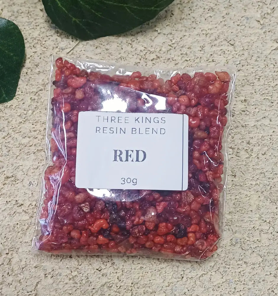Three Kings Resin Blend RED 30g Packet resin