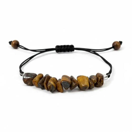 Tiger Eye Adjustable Chip Bracelet Bracelet