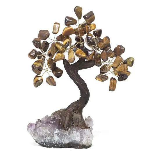 TIGER EYE Bonsai Tree 20 Crystal Tree
