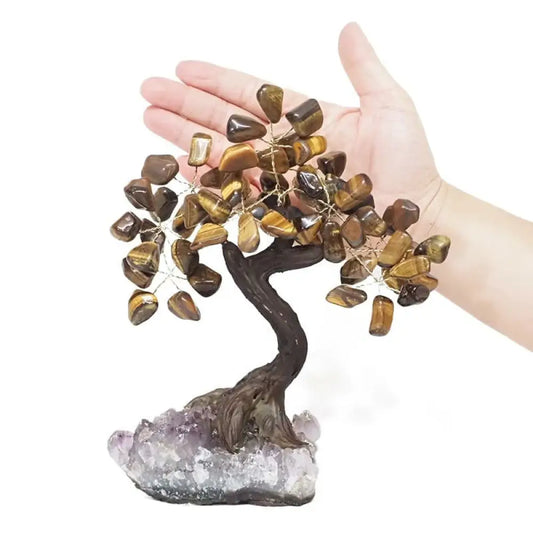 TIGER EYE Bonsai Tree 20 Crystal Tree