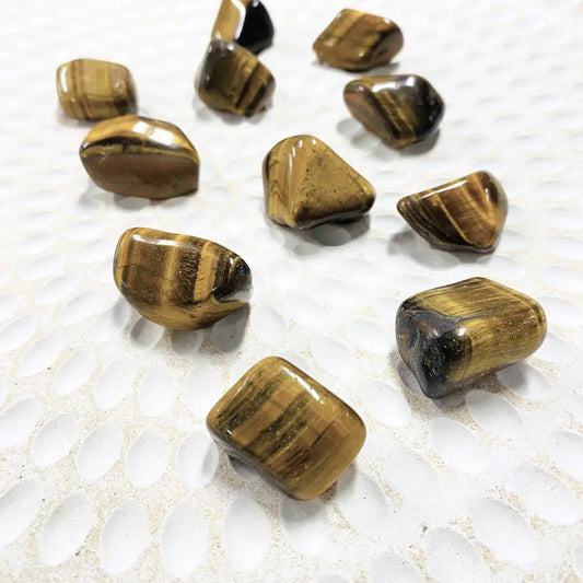 Tiger Eye Gold Tumble Crystals ~ Courage & Study Small Tumbled Crystal
