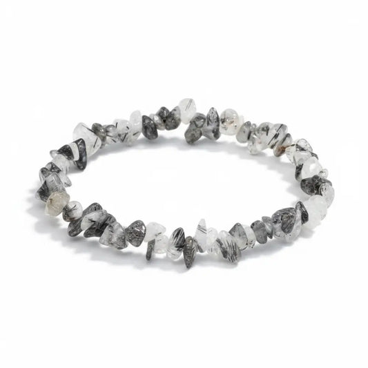 Tourmaline in Quartz chip bracelet Bracelets