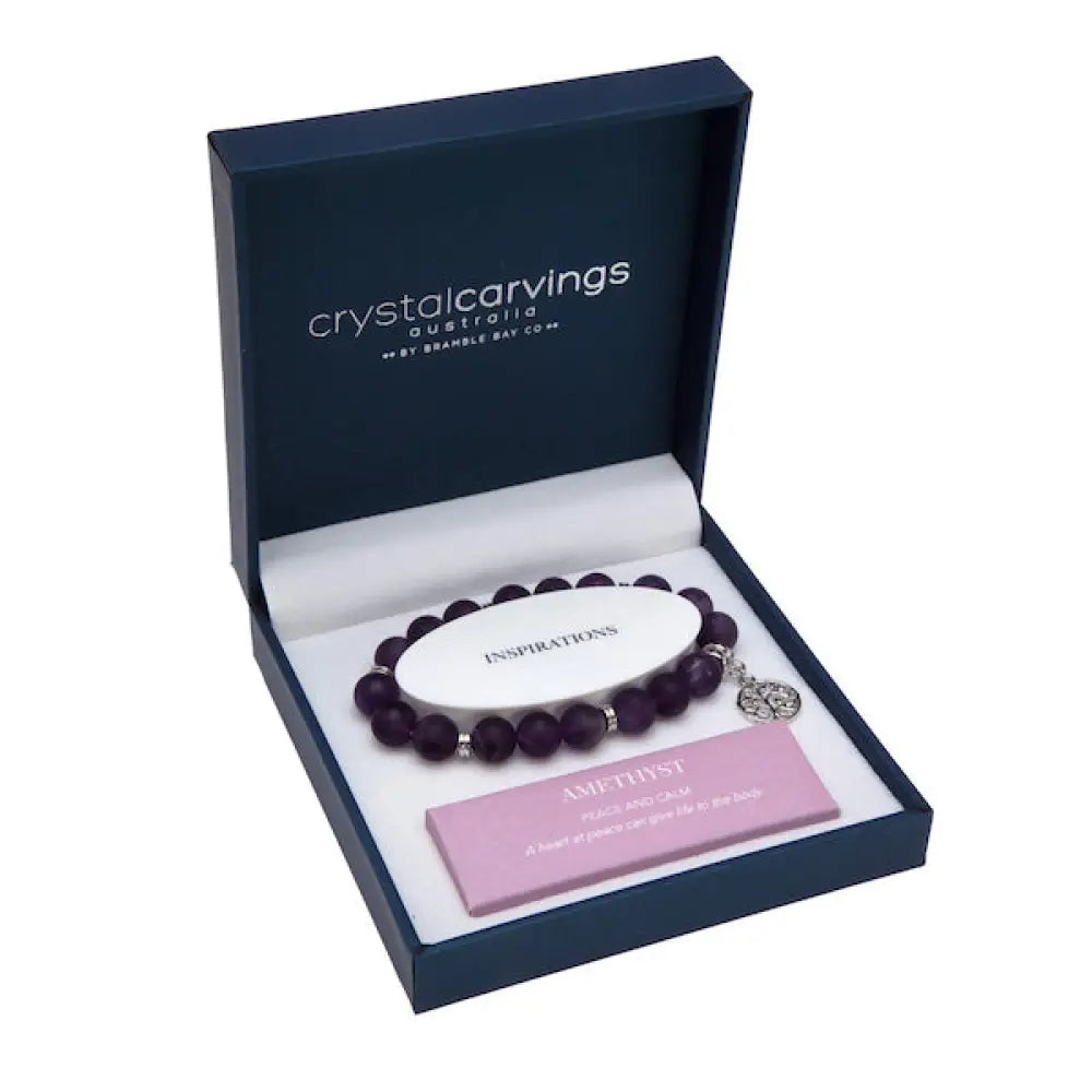 Tree Of Life Amethyst Crystal Bracelet Bracelets