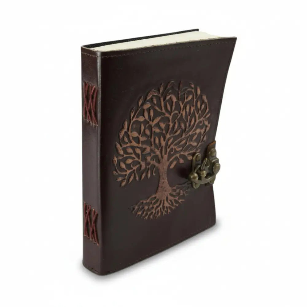 Tree of Life Leather Journal with antique paper Journal