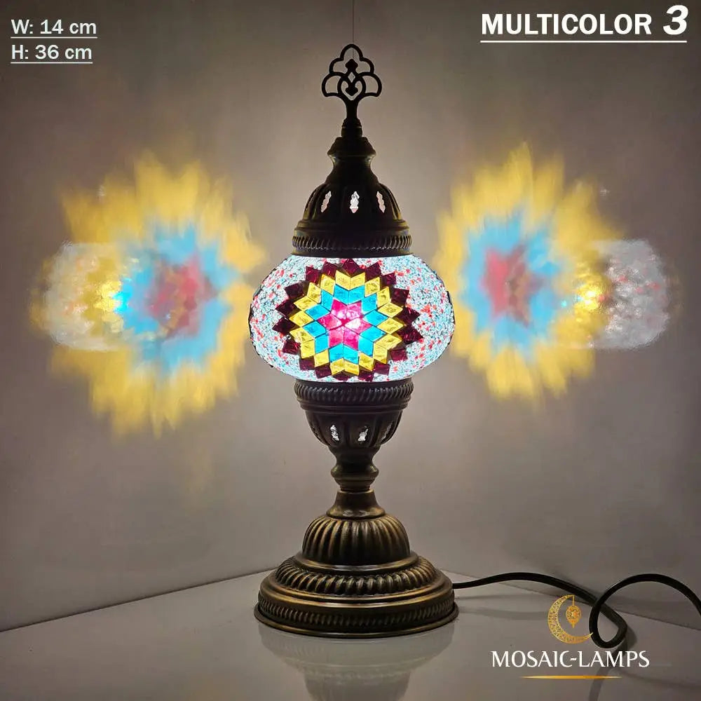 Turkish Mosaic Lamp - Medium Blue 1 Mosaic Lamp
