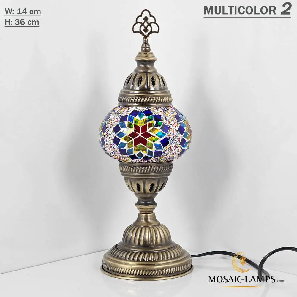 Turkish Mosaic Lamp - Medium Blue 1 Mosaic Lamp