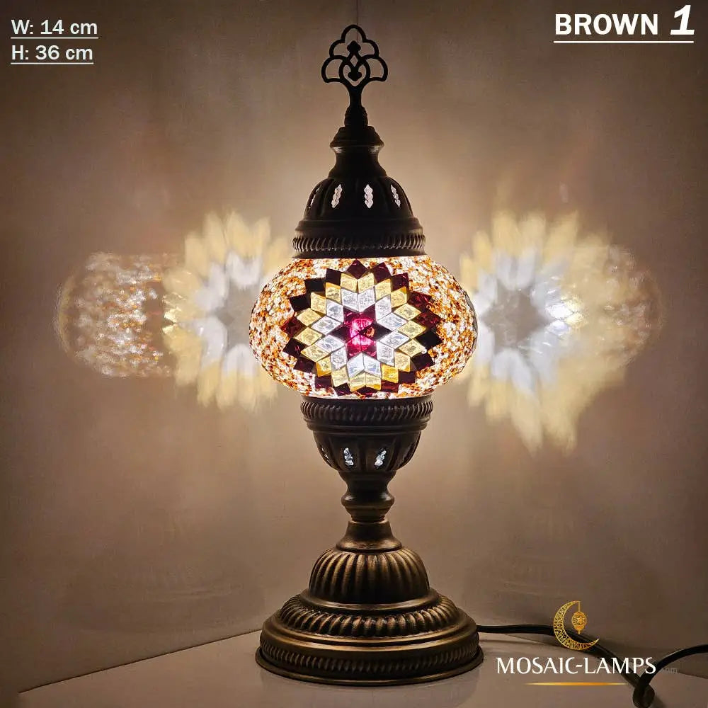 Turkish Mosaic Lamp - Medium Blue 1 Mosaic Lamp