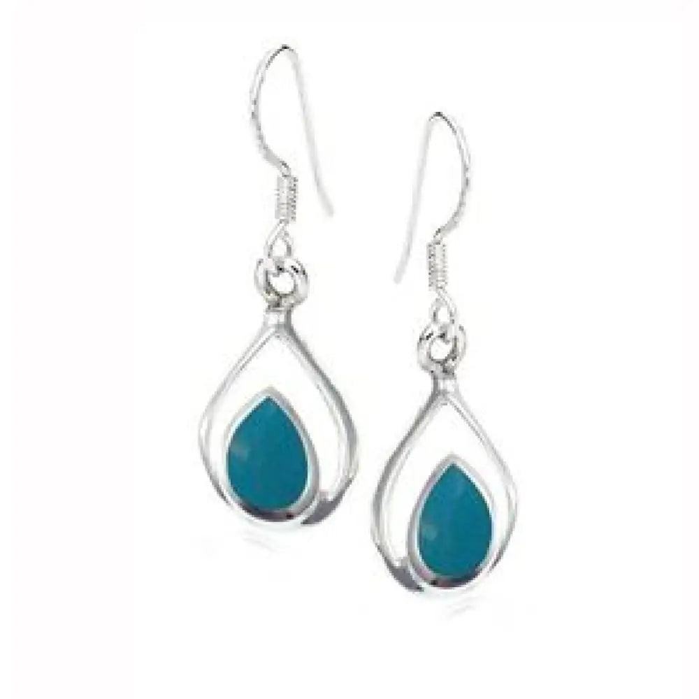 Turquoise Earrings in Silver Earrings