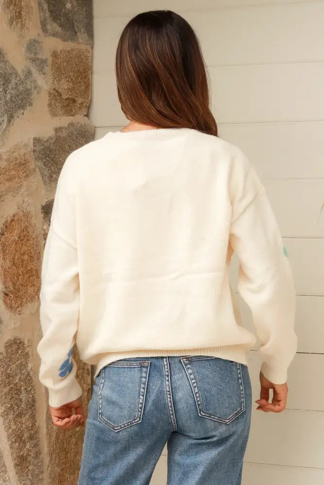 White Flower Knit ~ Kgari Cardigan