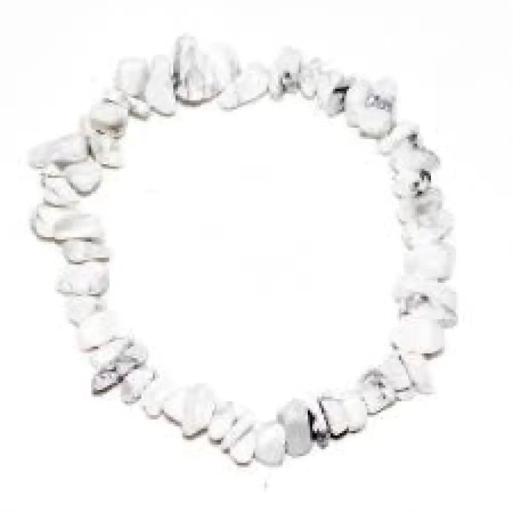 White Howlite Chip Bracelets Bracelets