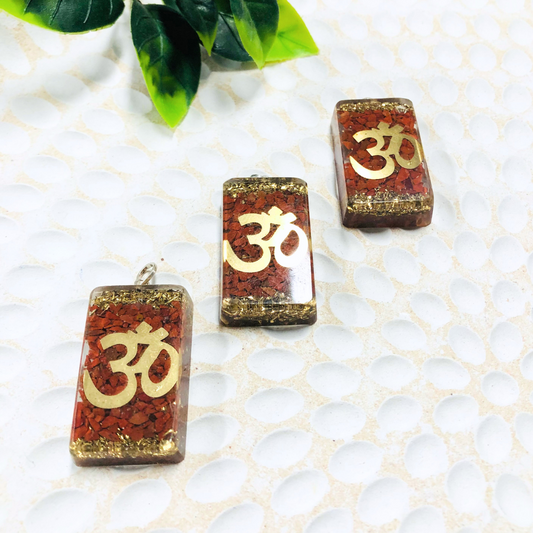 Organite Red Jasper Pendant OM