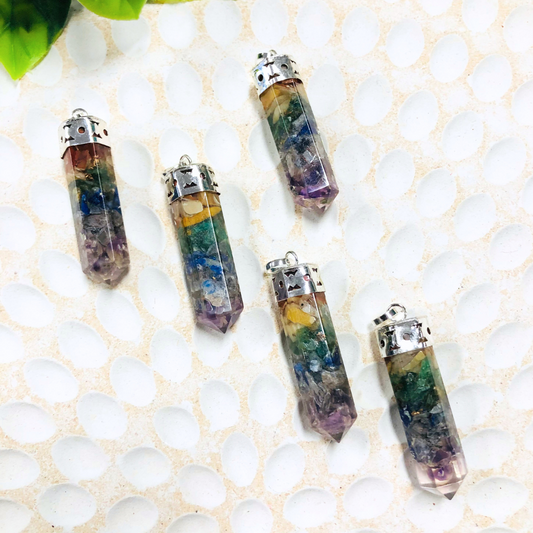 Organite Chakra Pendant in Silver