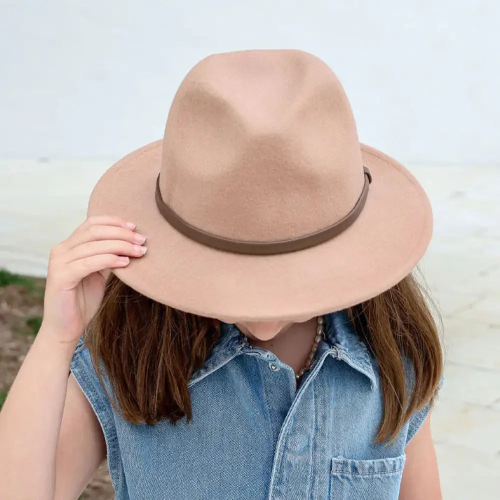 Wool Hat Boho Festival Kids Camel hat