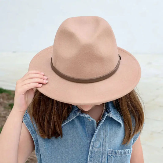 Wool Hat Boho Festival Kids Camel hat