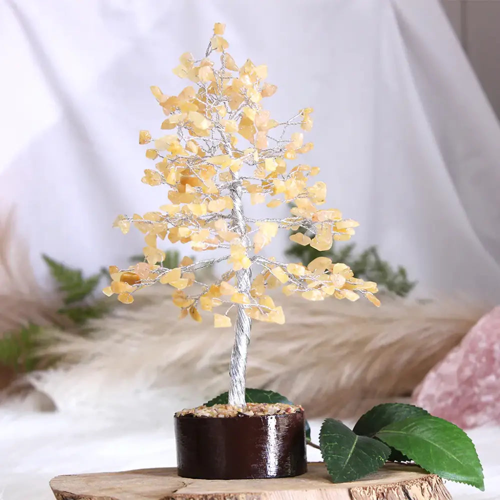 Yellow Aventurine Crystal Tree - Medium Silver Crystal Tree
