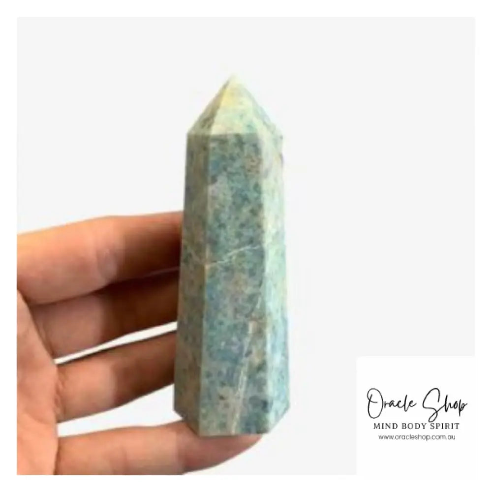 Yooperlite Towers - Blue crystal point