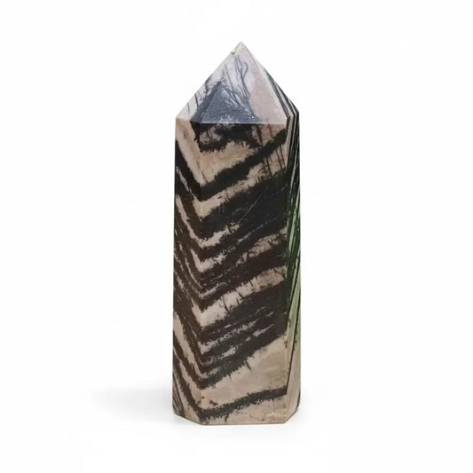 Zebra Jasper Tower 001 Crystal