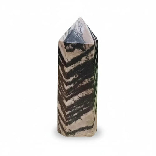 Zebra Jasper Tower 001 Crystal