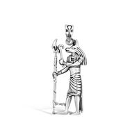Anubis Egyptian God Silver Pendant