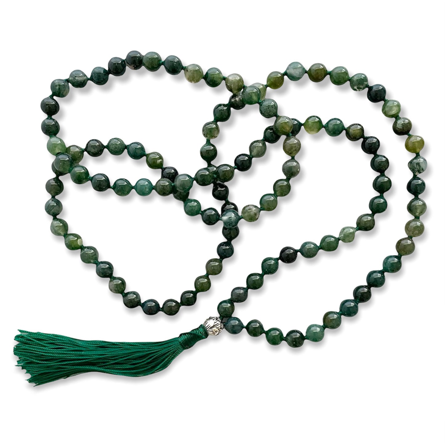 Mala Prayer Bead Crystal Necklace 108 Beads