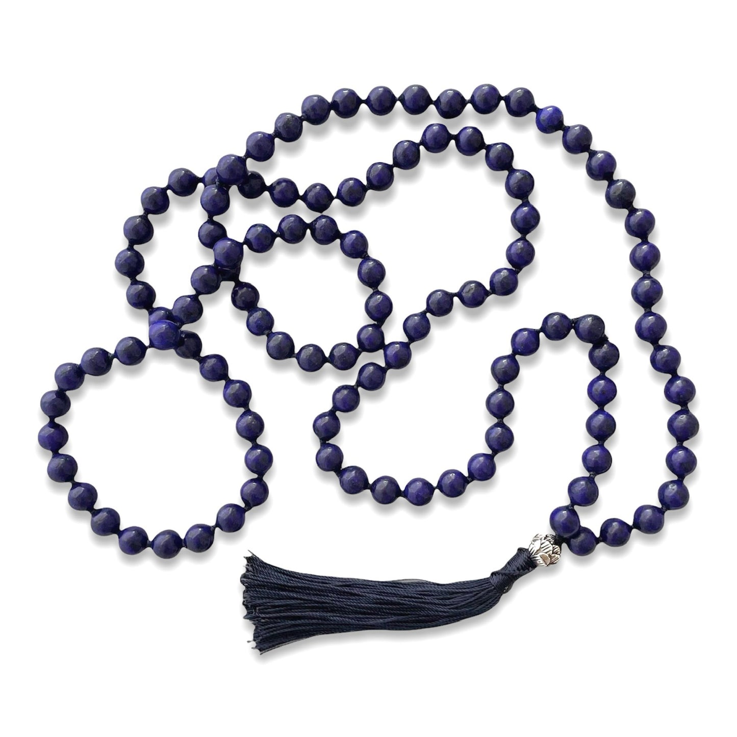 Mala Prayer Bead Crystal Necklace 108 Beads