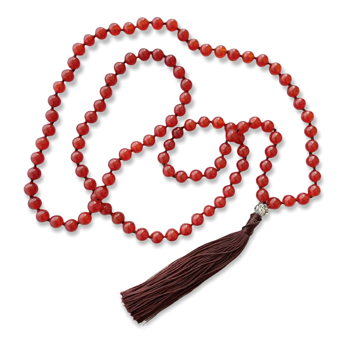 Mala Prayer Bead Crystal Necklace 108 Beads