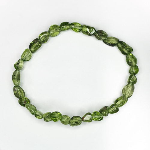 Peridot Nugget Bead Bracelet