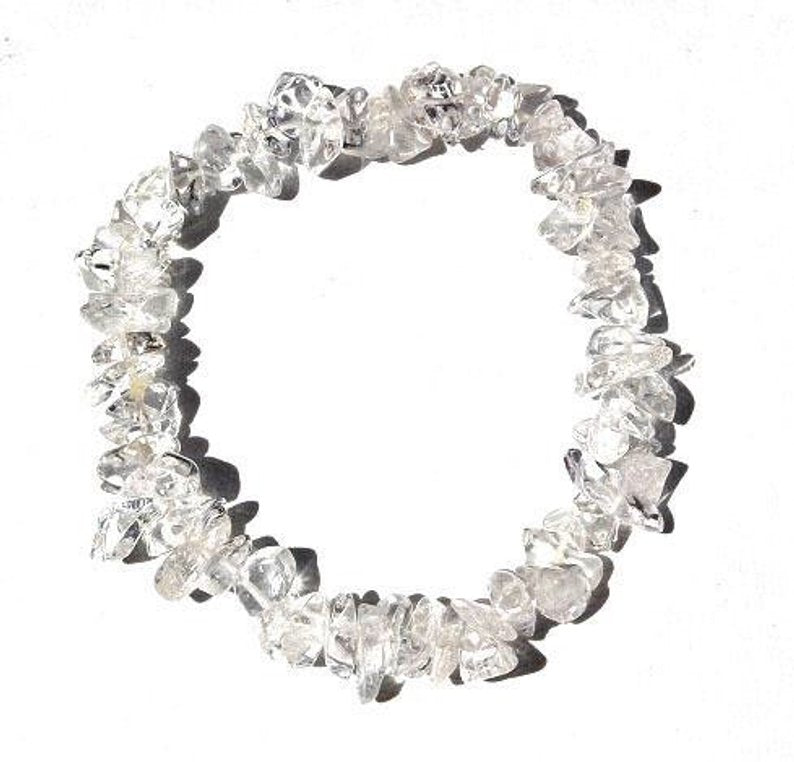 Clear Quartz Chip Bracelet ~ Amplify/Manifest