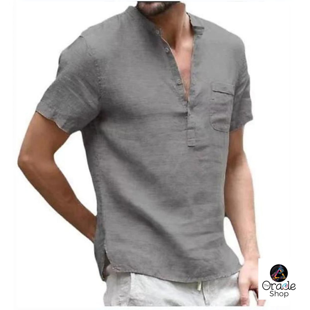 Boho Men's Bali Surfer Shirt - Plain