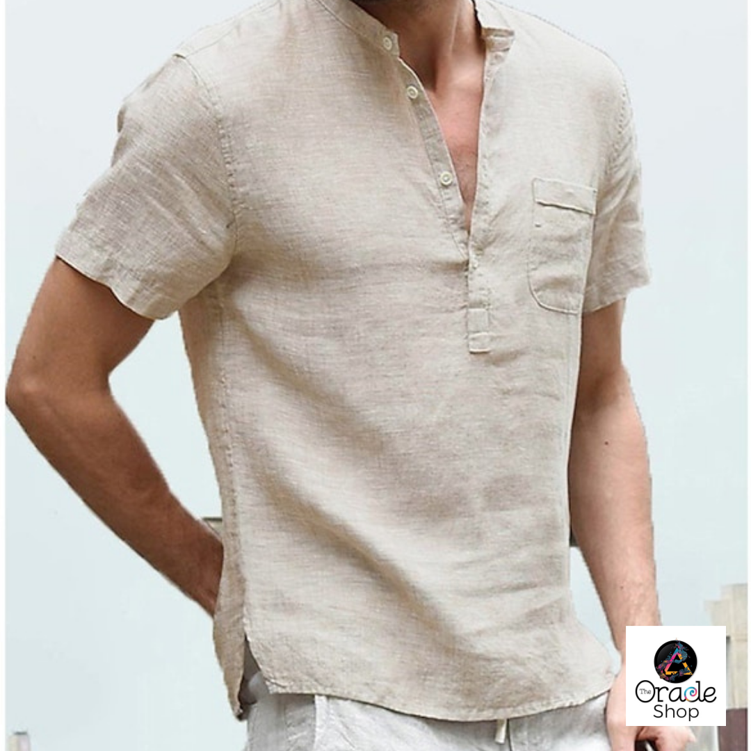 Boho Men's Bali Surfer Shirt - Plain