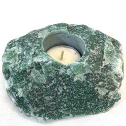 Green Quartz Tealight Candle Holders