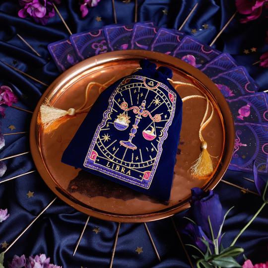 Zodiac Tarot Deck Pouch - Hand Created!