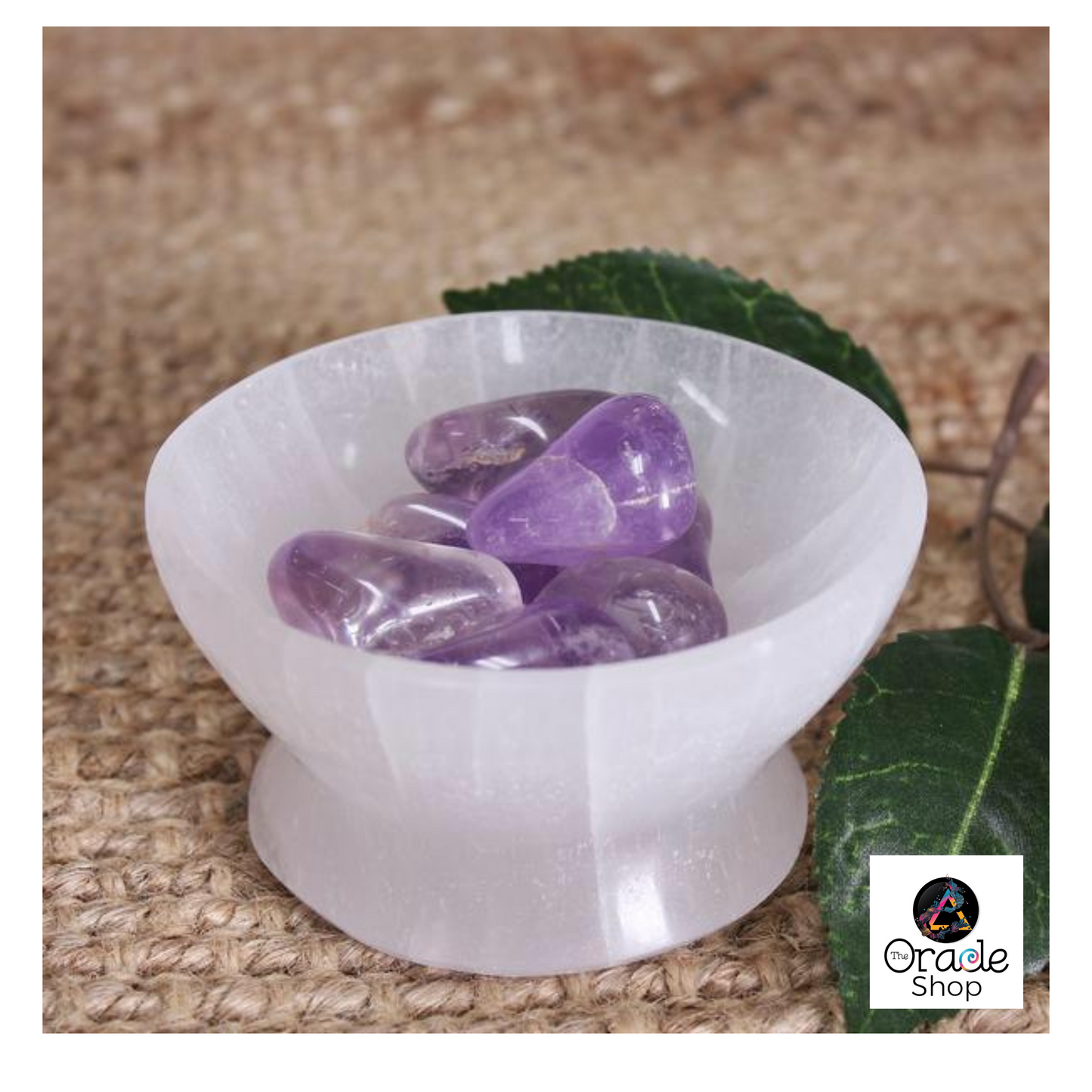 Selenite Bowls with Stands