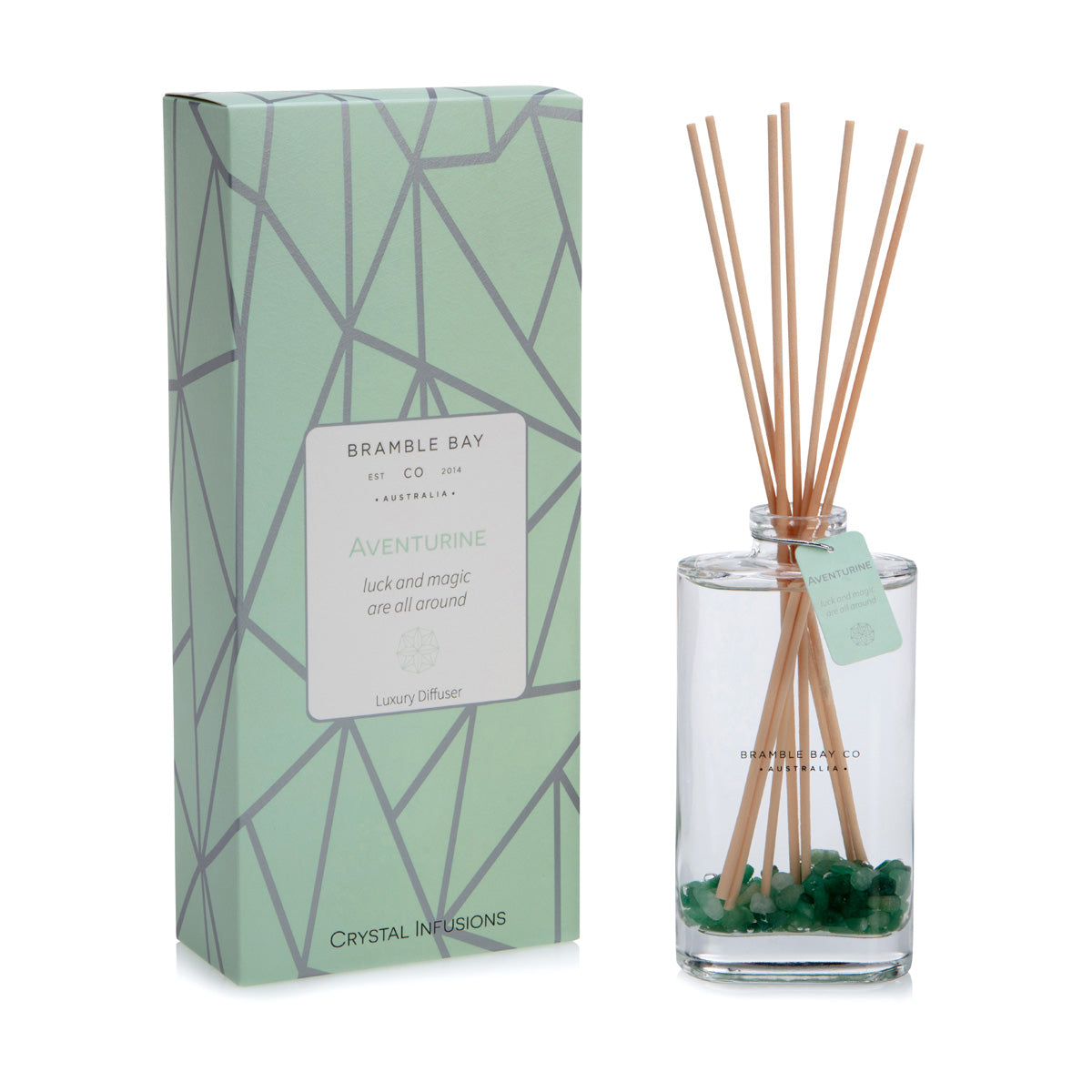 Aventurine Crystal Diffusers - Lemon Myrtle