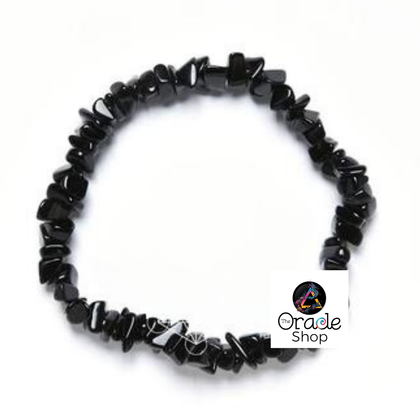 Black Tourmaline Chip Bracelet ~ Shield/Protection