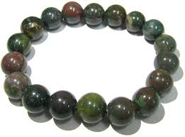 African Bloodstone Bead Bracelet