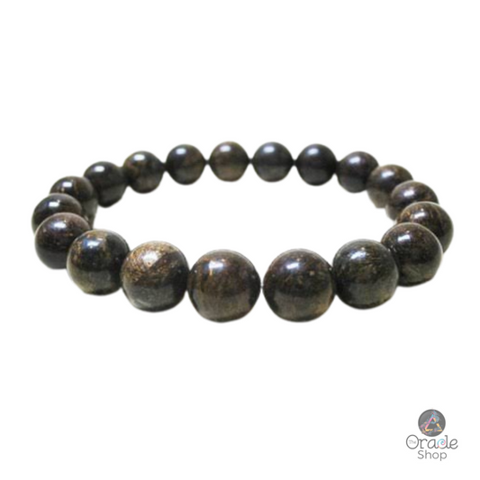 Bronzite Crystal Bead Bracelet