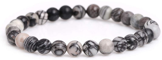 Picasso Jasper Bead Bracelet