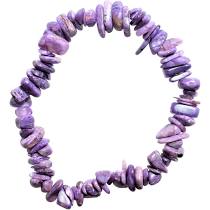 Charoite Crystal Chip Bracelet