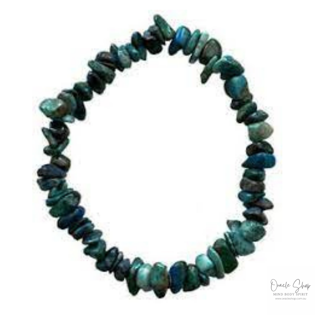 Chrysocolla Chip Bracelet ~ Communicator/Confidence