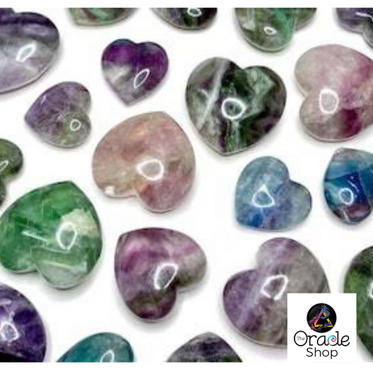 Fluorite Crystal Puffy Heart