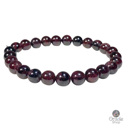 Garnet Crystal Bead Bracelet ~ Passion/Joy