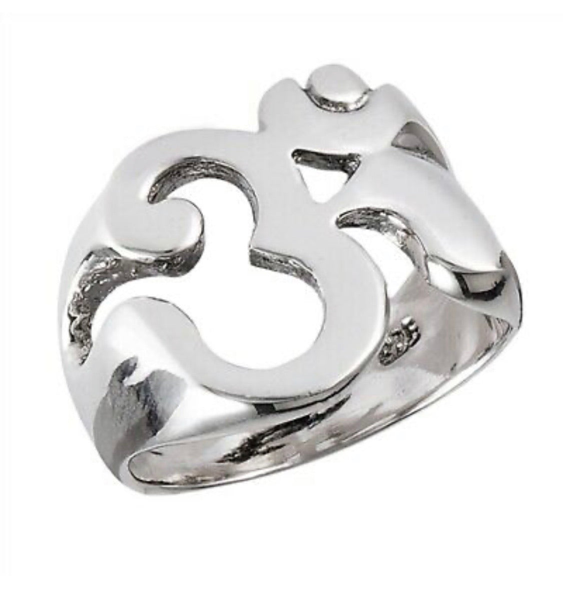 Om Silver Ring