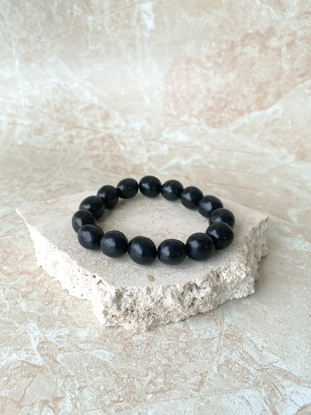 Shungite Tumble Bead Bracelet