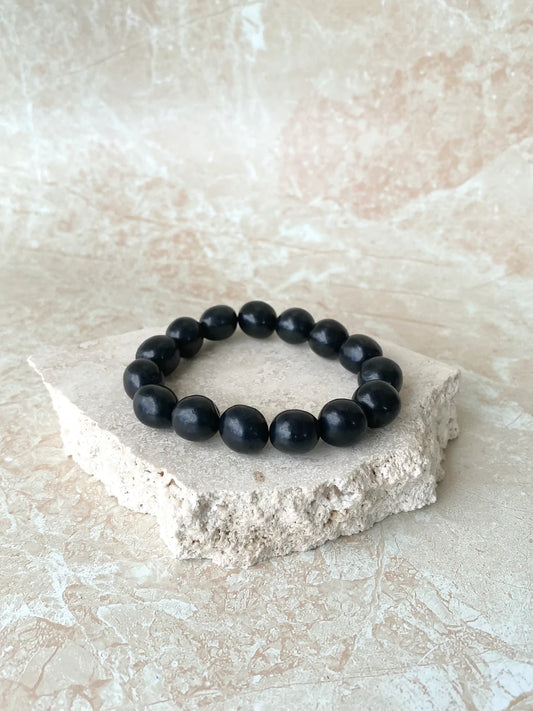 Shungite Tumble Bead Bracelet